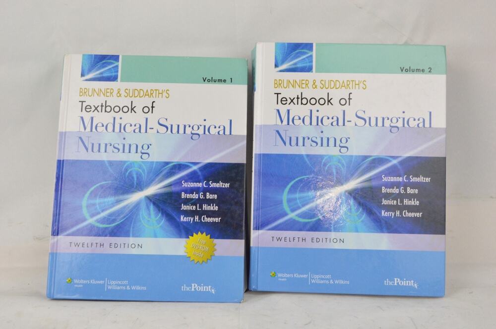 Brunner & Suddarth Medical Surgical Nursing 12th Ed Vol 1 & 2 With CD Textbook